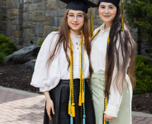 App State alumni Masa and Seleen Al Horani. Photo by Chase Reynolds