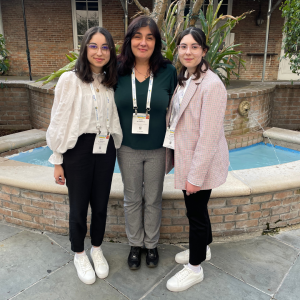 Masa Al Horani, Dr. Petia Bobadova and Seleen Al Horani at the American Chemical Society's Spring 2024 Meeting in New Orleans, LA. Photo submitted