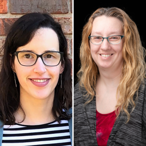 Megan Hutton '22 (left) and Alicia Roberts '03 (right)